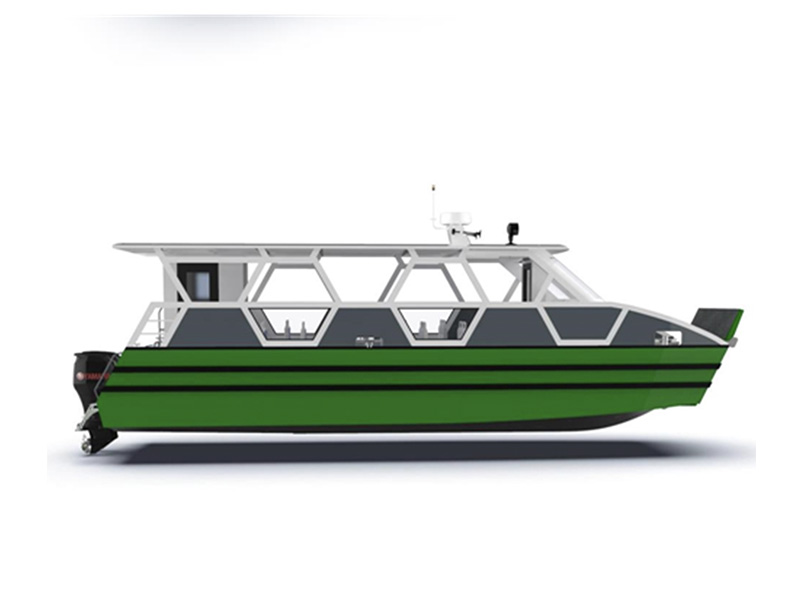 12 meter lange aluminium catamaran-passagiersboot met 40 luxe zitplaatsen