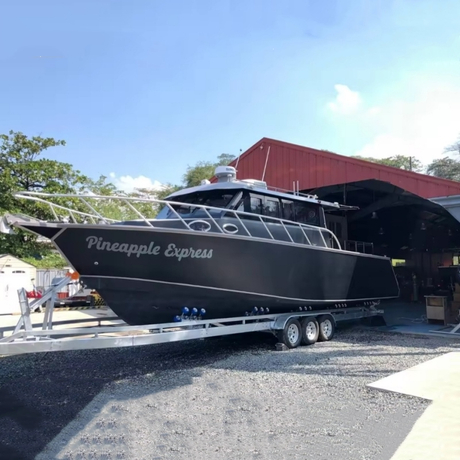 36ft 11m Family Use Center Cabin Luxury Yacht Outboard Motor Aluminum Fishing Boat