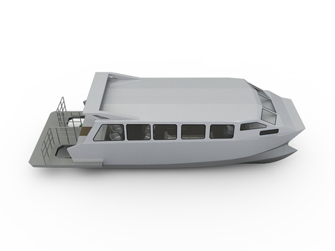 14.5m Aluminum Commercial Passenger Ship With Outboard Engine