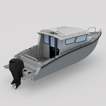 Bladecraft 8.4 մ ալյումինե նավակ ձկնորսության սպորտային պարեկների համար