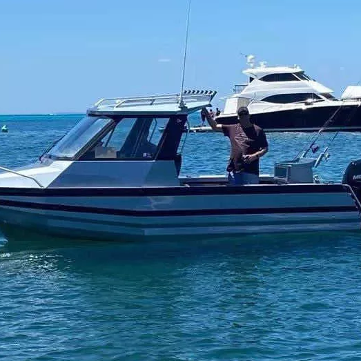 6m Speed ​​Easy Craft aluminium fiskeb&aring;t med lugar
