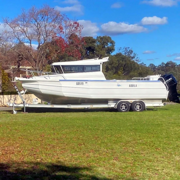 9m Easycraft Aluminium Plate Cabin Fishing Boat