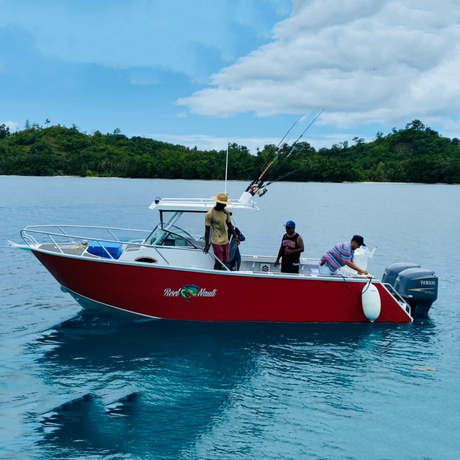 7.5m Plate Center Cabin Walk Around Welded Aluminum Boats For Fishing