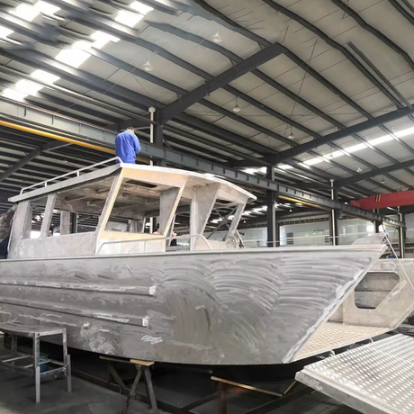 9m Aluminum Barge Landing Craft Work Boat for Car Transport