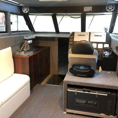 36ft 11m Family Use Center Cabin Luxury Yacht Outboard Motor Aluminum Fishing Boat