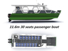 12-metrski pomorski potniški čoln s katamaranom iz aluminija in 40 luksuznimi sedeži
