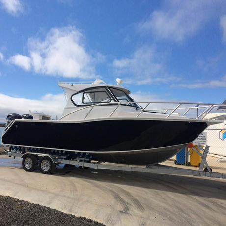 25ft 7.5m V Hull Full Welded Outboard Motor Cuddy Cabin Fishing Boats Aluminium