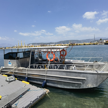 Barco de carga de pasajeros, lancha de desembarco de aluminio de 10 metros