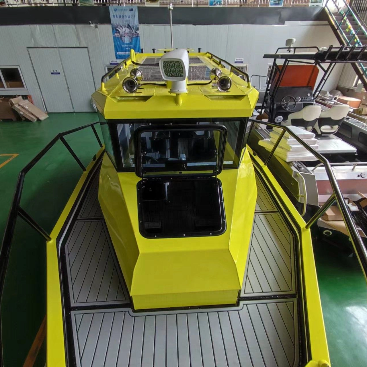 7.5m Easycraft Aluminium V Mashua ya Uvuvi ya Hull Cabin yenye Walkaround