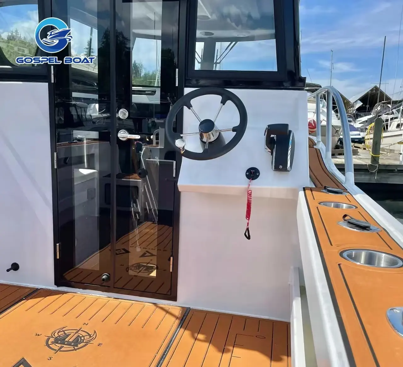 7.5m Luxury Aluminum Cabin Fishing Boat