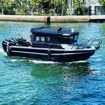 25 fod 7,5 m luksusyacht High Speed ​​Cabin Cruisers aluminiumsfiskerbåd