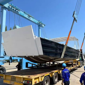 Barco de lancha de desembarco de transporte de pasajeros de trabajo de carga de aluminio de 11 m a la venta