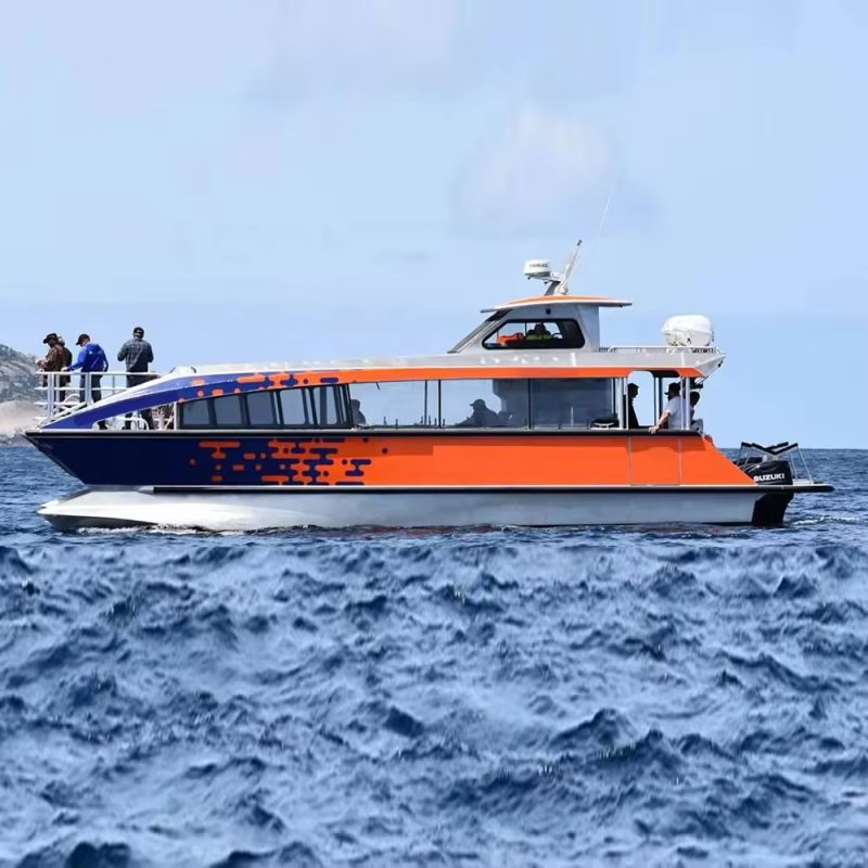 15m aluminium jachten Luxe visserscatamaran passagiersjacht met motor