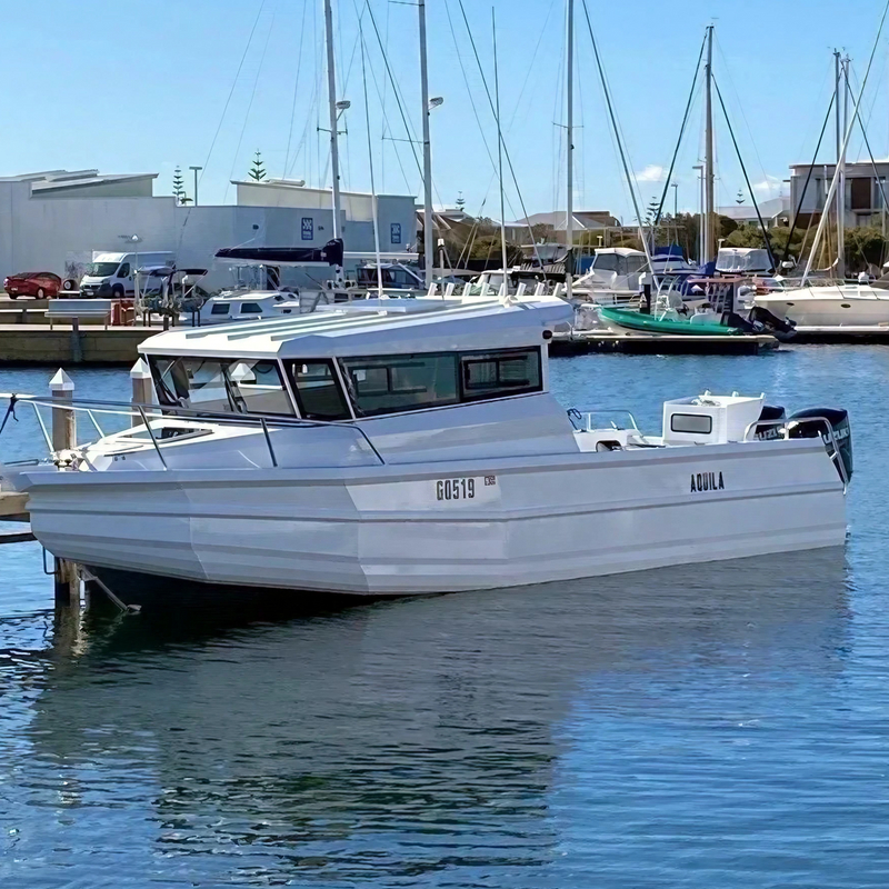 9m Easycraft Aluminium Plate Cabin Fishing Boat